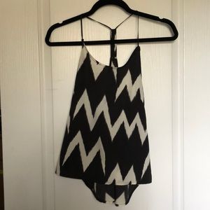 2 for $25 : H&M: Racer back geometric print tank